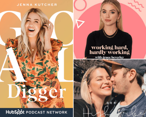 Podcasts cover photo collage