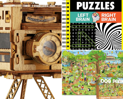 Morgan's Favorite Puzzles cover photo collage