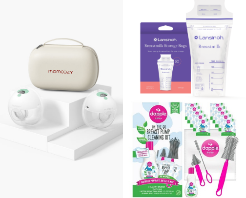 Affordable breastfeeding pumps and essentials to help you have an amazing journey! cover photo collage