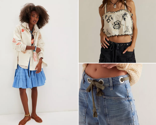 NEW at Free People cover photo collage