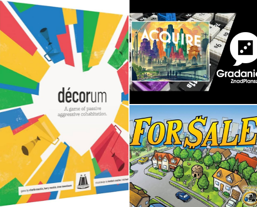 Real Estate Board & Party Games cover photo collage