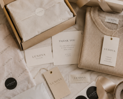 Best Packaging Supplies for Small Clothing Brands | Luxury Packaging Essentials cover photo collage