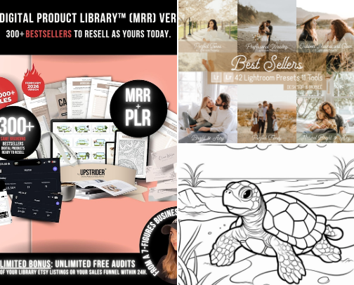 Digital product cover photo collage