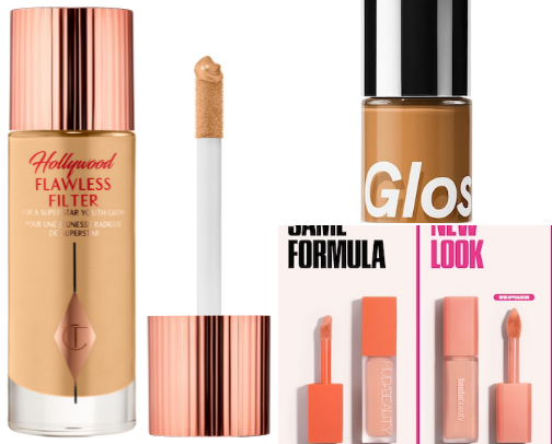 Glowy makeup for dry skin cover photo collage