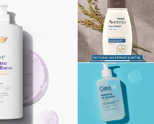 my sensitive skin shower routine 🚿💫 cover photo collage