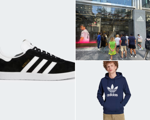 Adidas bestsellers cover photo collage
