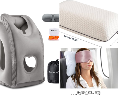 Sleeping on the plane ✈️ 💤 cover photo collage