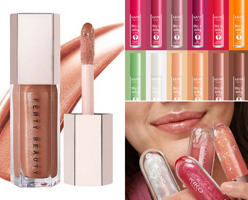 The Glossiest of glosses✨💋🪩 cover photo collage