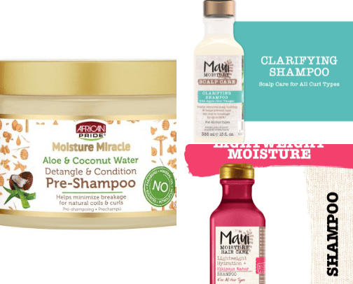 Hair Care Routine  products cover photo collage