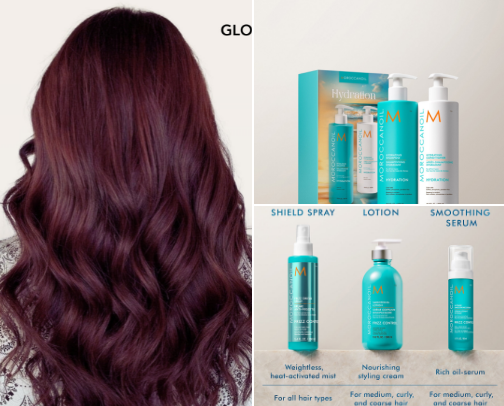 Starter pack for coloured hair cover photo collage