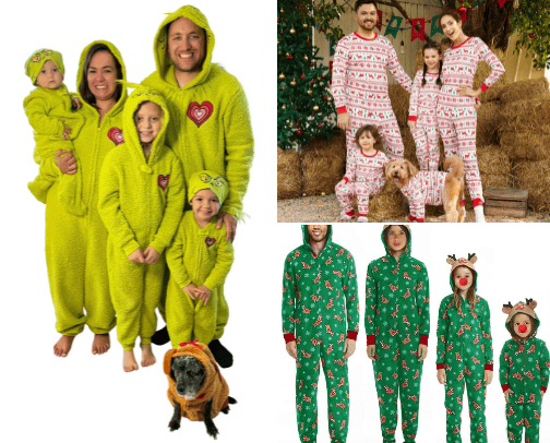 Christmas Matching Outfits/ PJs cover photo collage