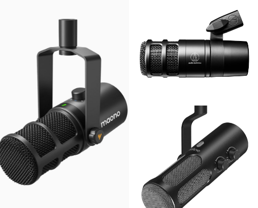 My Podcasting Gear Recommendations. cover photo collage