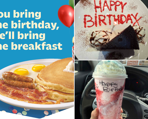 Birthday freebies unlocked 💳💥 cover photo collage