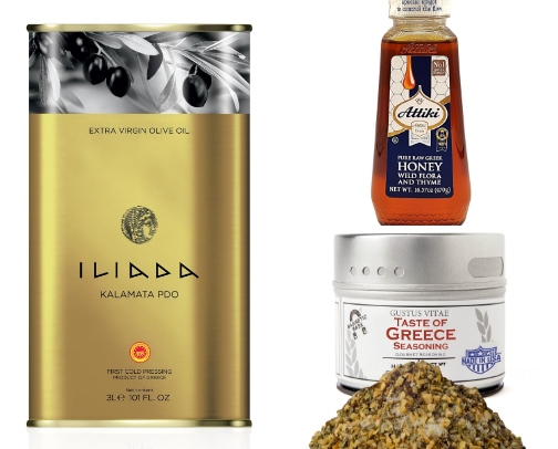 The Best Greek Pantry Staples cover photo collage