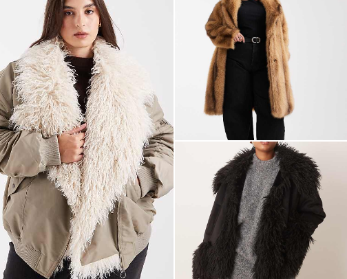Winter Luxury Fabulous Plus Size Coats cover photo collage
