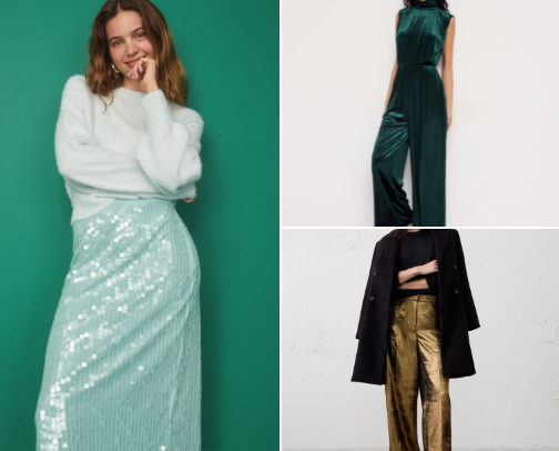 Chic and Comfy Holiday Party Fits cover photo collage