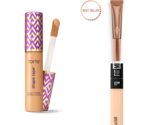 Makeup products cover photo collage