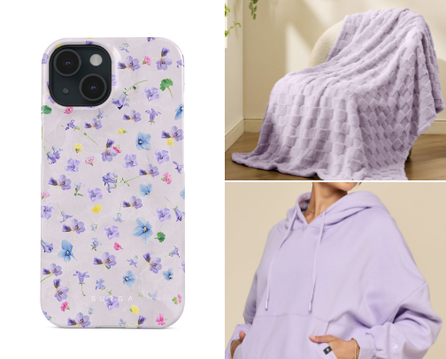 Lavender Living - Gorgeous purple home goods cover photo collage