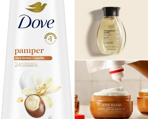 how to smell like vanilla 🍦🧁✨ cover photo collage
