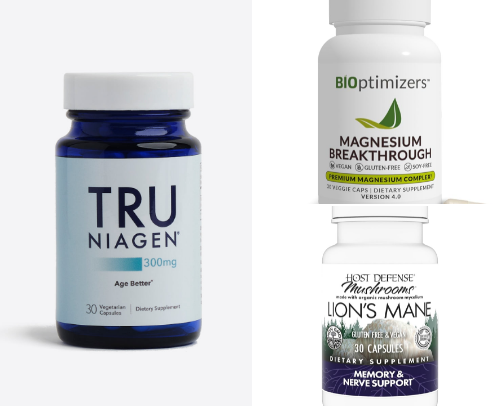 Supplements to Power Your Mind & Mood cover photo collage