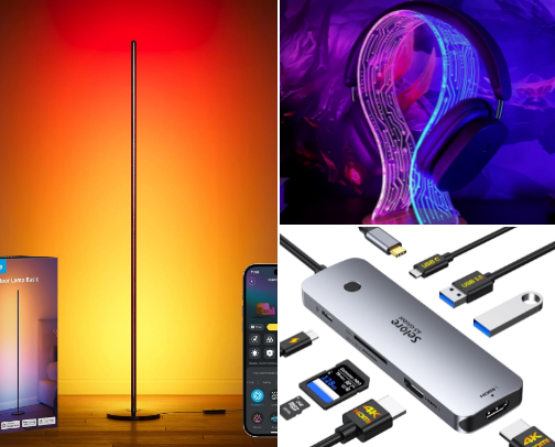 What you can find in my gaming room! cover photo collage