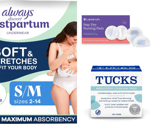 Postpartum Goodies cover photo collage