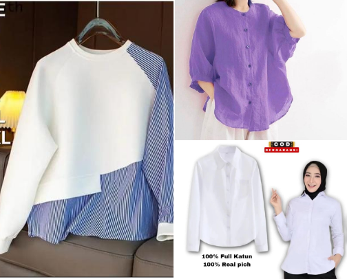 Blouse Wanita Casual – Atasan Trendy & Nyaman untuk Sehari-hari cover photo collage