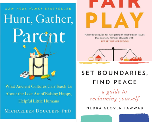 The Modern Parent’s Sanity Pack: Mindful Reads for Family & Self 🤍✨ cover photo collage