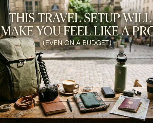 Travel Like a Pro ✈️ 8 Essentials I Never Leave Without (Game-Changer Setup) cover photo collage