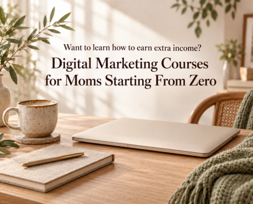 Digital Marketing Courses for Moms Starting From Zero cover photo collage