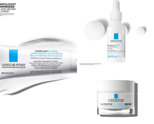 Skincare favourites for dry/ very dry skin cover photo collage