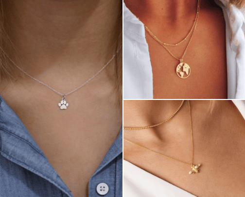 Charm Necklaces cover photo collage