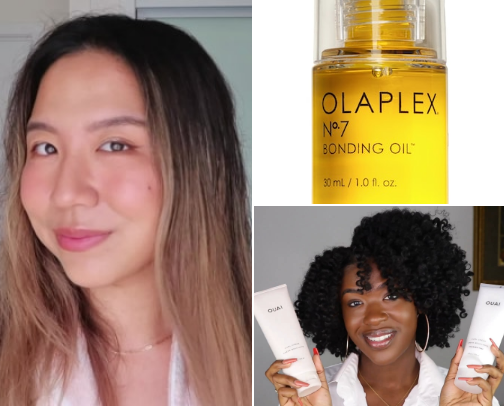 curly girly holy grails 👩🏽‍🦱🎀 cover photo collage