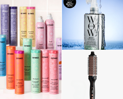 Beauty and hair cover photo collage