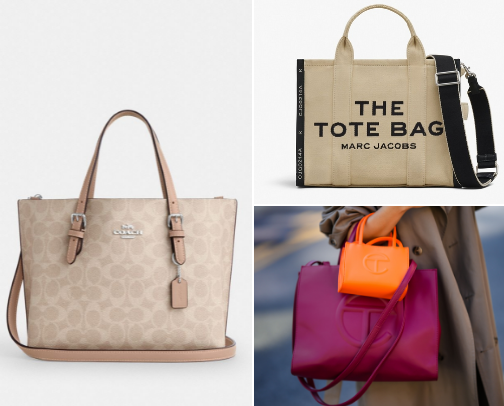 Cute tote bags cover photo collage