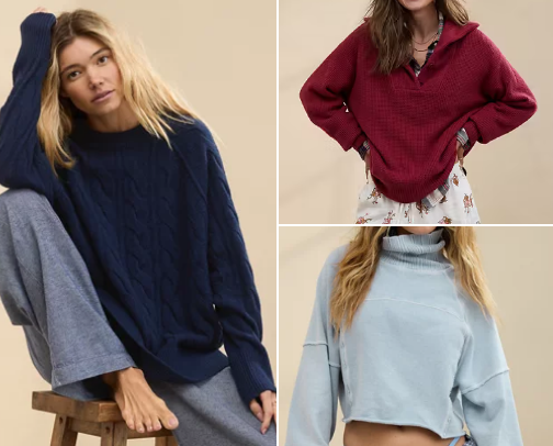 Aerie/AE Haul Winter 2024 Petite cover photo collage
