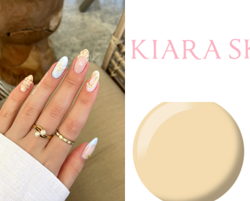 beachy nails cover photo collage