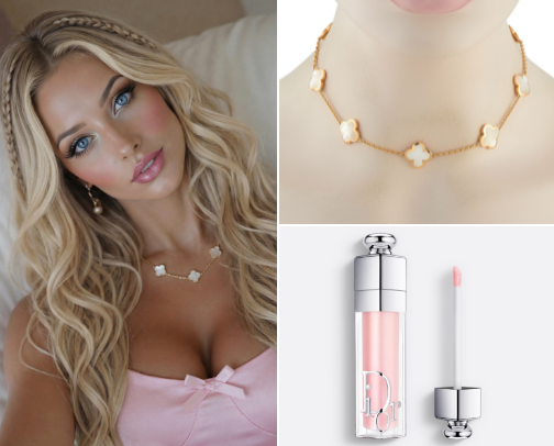 Baby Pink Luxe – Late Night Edit 💗✨ cover photo collage
