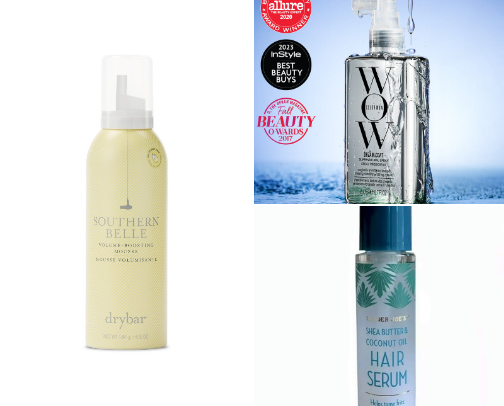 What I use for thick, frizzy hair! cover photo collage