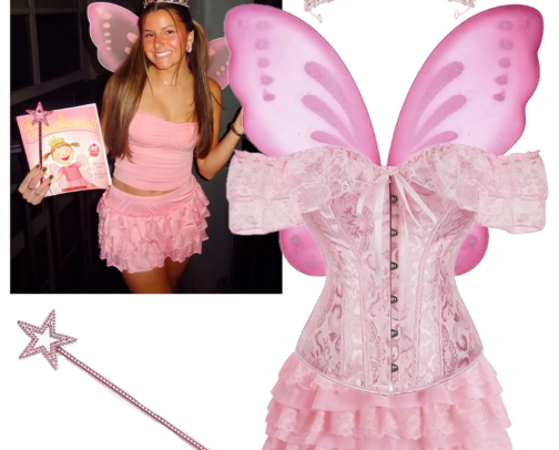 Halloween Inspo: Pinkalicious🎀🪽 cover photo collage