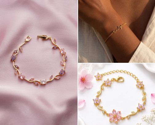 Chic Everyday Bracelets You’ll Never Want to Take Off cover photo collage