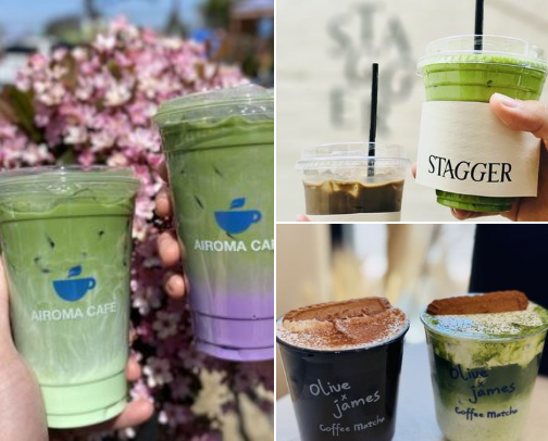 Best Matcha in OC/LA 🤌🏼🤍🍵 cover photo collage