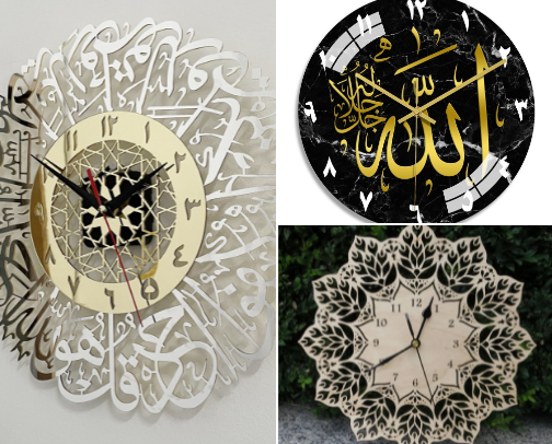 Jam Dinding estetik cover photo collage