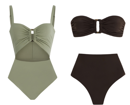 High-End Women's Swimsuits cover photo collage