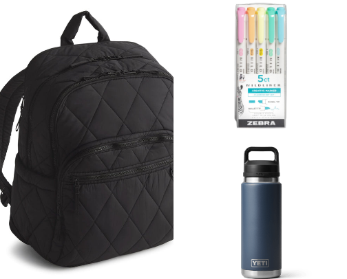 Back to school essentials 🍎✏️ cover photo collage