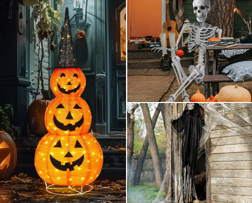 Outdoor Halloween Decorations cover photo collage
