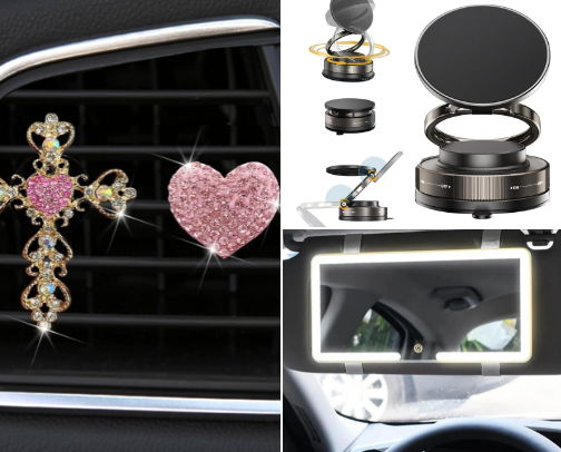 Car Accessories 💕🚘 via Tik Tok cover photo collage