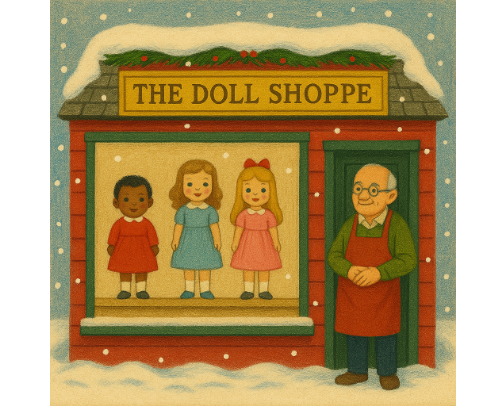 Christmas Town: The Doll Shoppe cover photo collage