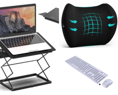 Work-From-Home Desk Setup Under $50 cover photo collage