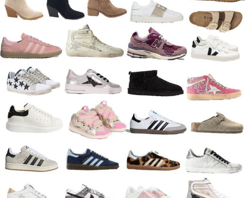 “Clean girl” Sneakers + more 🌚 cover photo collage